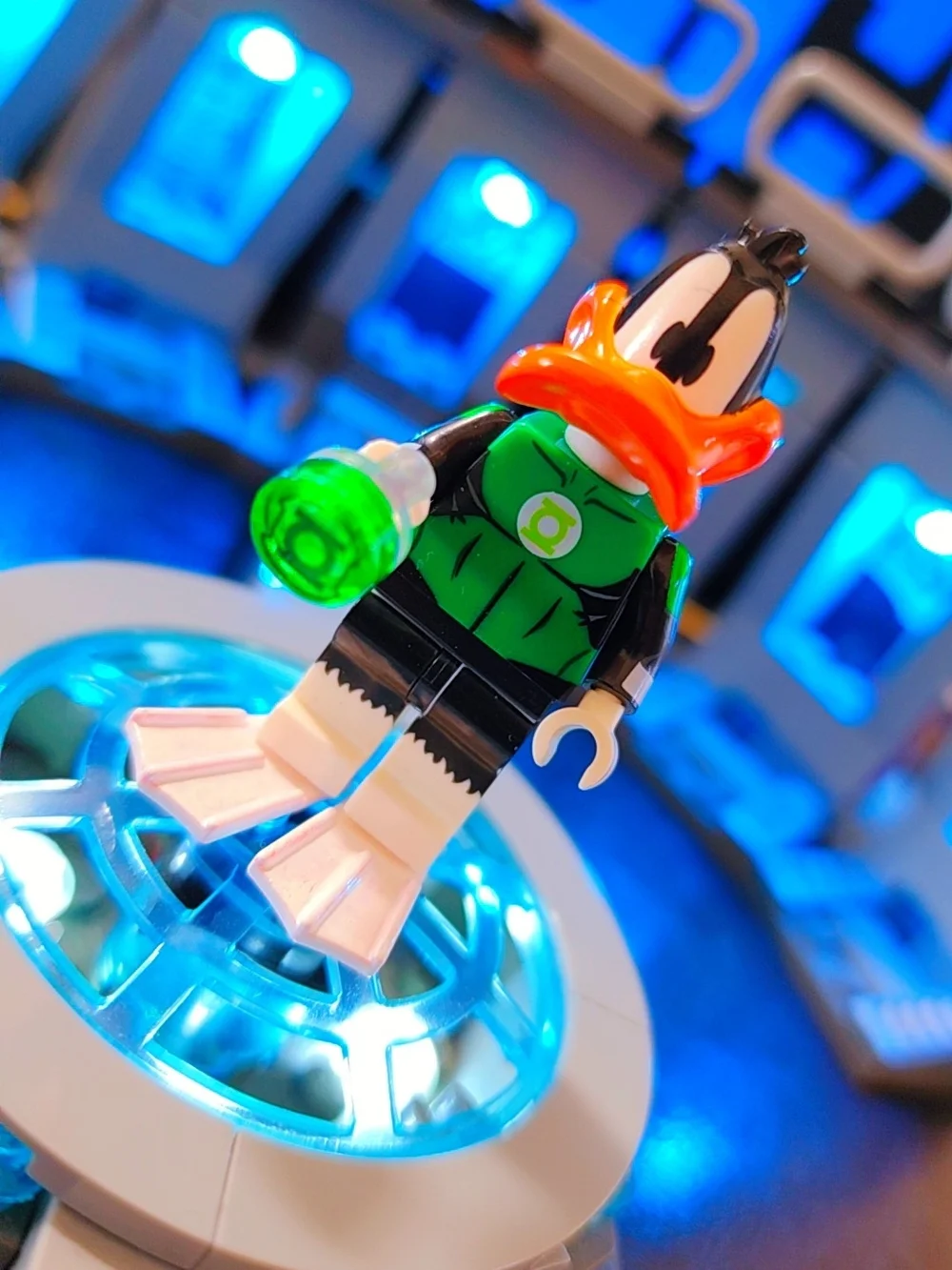 Daffy Duck Green Loontern Custom Minifigure Lego Compatible